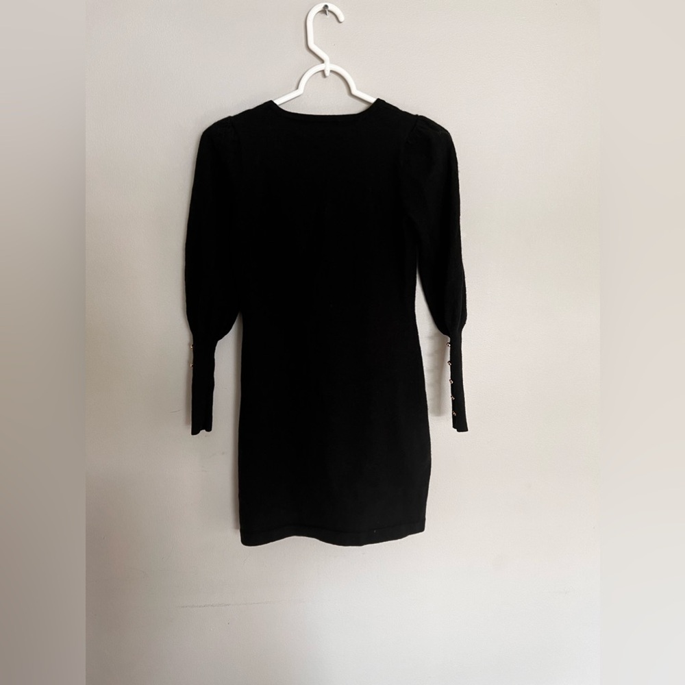 Lily Pulitzer Bambrey Wool Black Long Sleeve Sweater Dress Size XS - Picture 6 of 6